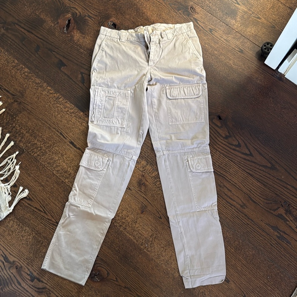 Brunello Cucinelli Men’s cargo pants, brown/khaki, size 50, 100% cotton